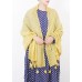 cotton linen scarf shawl casual yellow scarves